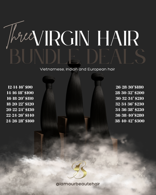 Virgin hair bundle deals